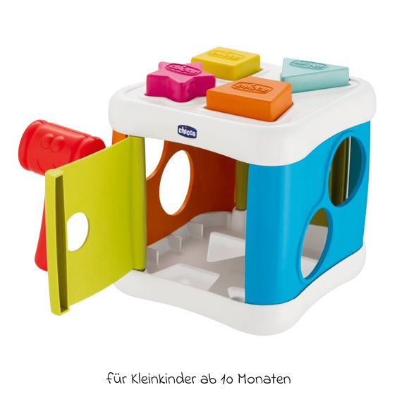 Chicco 2in1 Sortier & Schlag Würfel mit 4 Formen und 2 Bällen