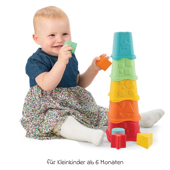 Chicco 2in1 Stapelbecher ECO+ mit 5 Formen & 5 Becher