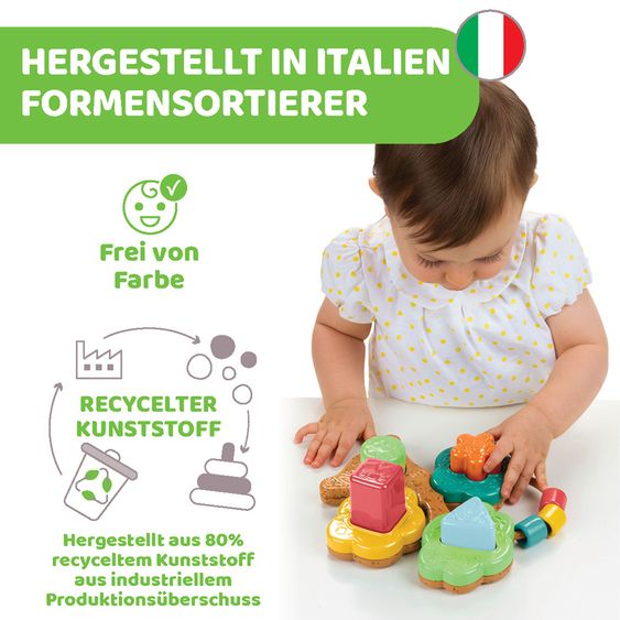 Chicco Baobab Formensortierer ECO+ mit 4 Tierformen zum Einsetzen