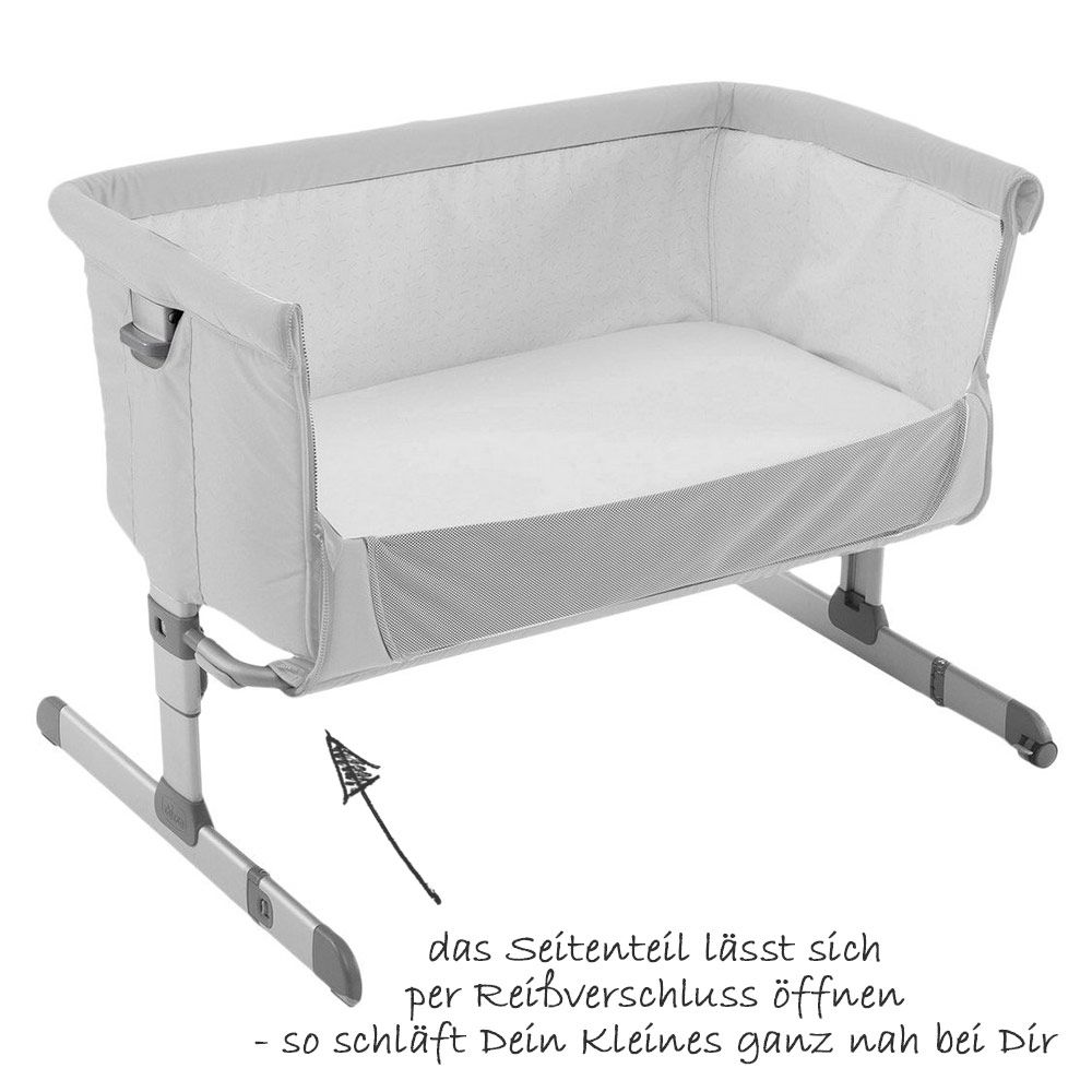 Chicco Beistellbett Next 2 Me - Silver 