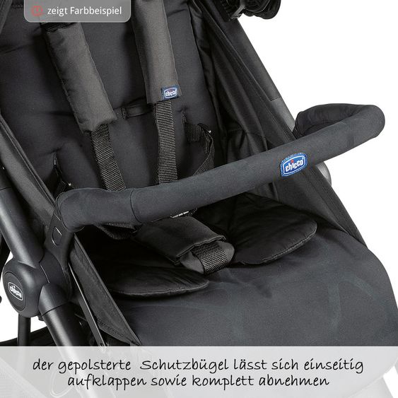 Chicco Buggy & Sportwagen Multiride bis 22 kg belastbar, inkl. Fußdecke & Regenschutz - Grey