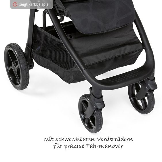 Chicco Buggy & Sportwagen Multiride bis 22 kg belastbar, inkl. Fußdecke & Regenschutz - Grey
