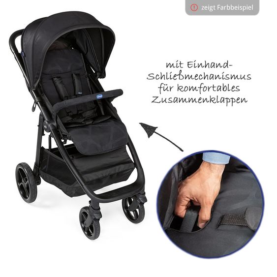 Chicco Buggy & Sportwagen Multiride bis 22 kg belastbar, inkl. Fußdecke & Regenschutz - Grey