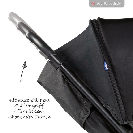 Chicco Buggy & Sportwagen Multiride bis 22 kg belastbar, inkl. Fußdecke & Regenschutz - Grey
