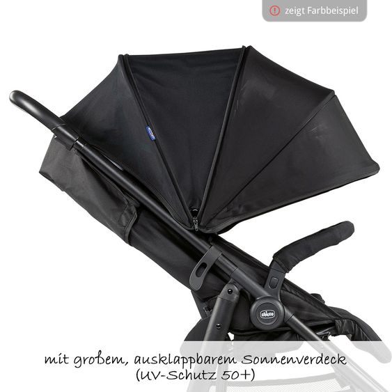 Chicco Buggy & Sportwagen Multiride bis 22 kg belastbar, inkl. Fußdecke & Regenschutz - Grey