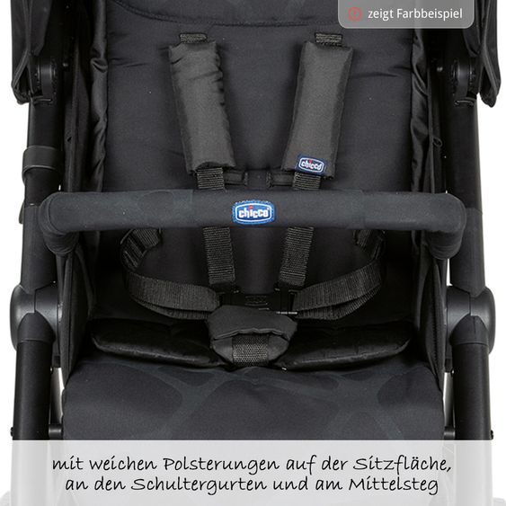 Chicco Buggy & Sportwagen Multiride bis 22 kg belastbar, inkl. Fußdecke & Regenschutz - Grey