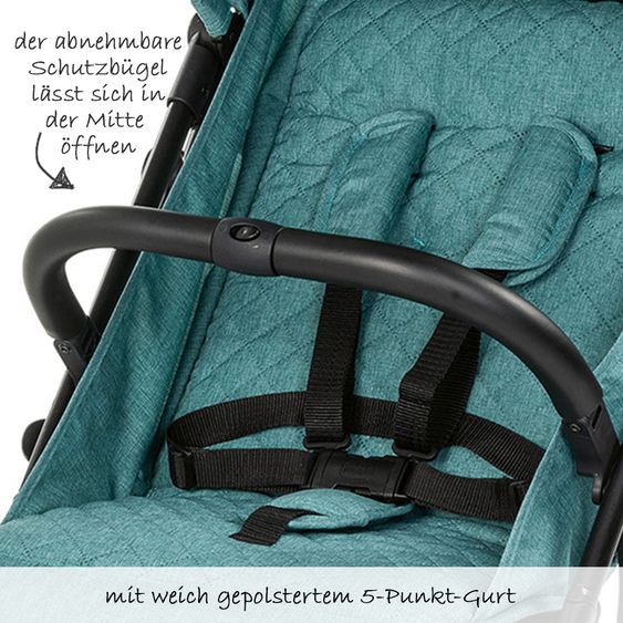 Chicco Buggy Trolleyme mit Tragegriff inkl. Regenschutz - Emerald