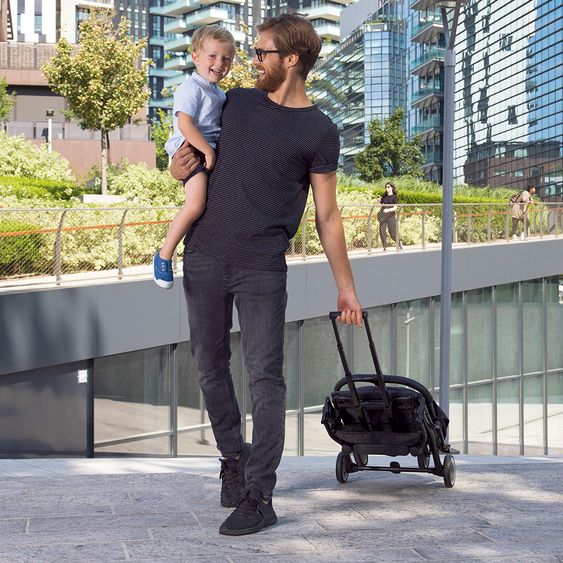 Chicco Trolley per passeggino con maniglia per il trasporto e copertura antipioggia - Pietra