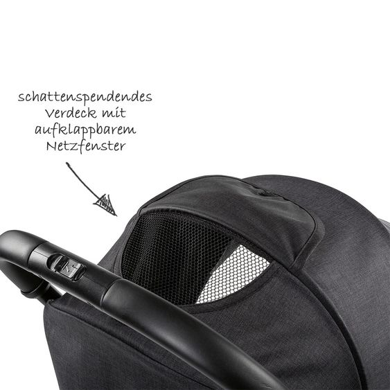 Chicco Trolley per passeggino con maniglia per il trasporto e copertura antipioggia - Pietra