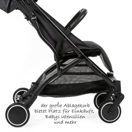 Chicco Trolley per passeggino con maniglia per il trasporto e copertura antipioggia - Pietra