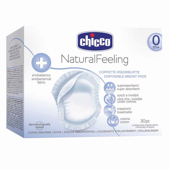 Chicco Einweg-Stilleinlage 60er Pack antibakteriell & ultra saugfähig