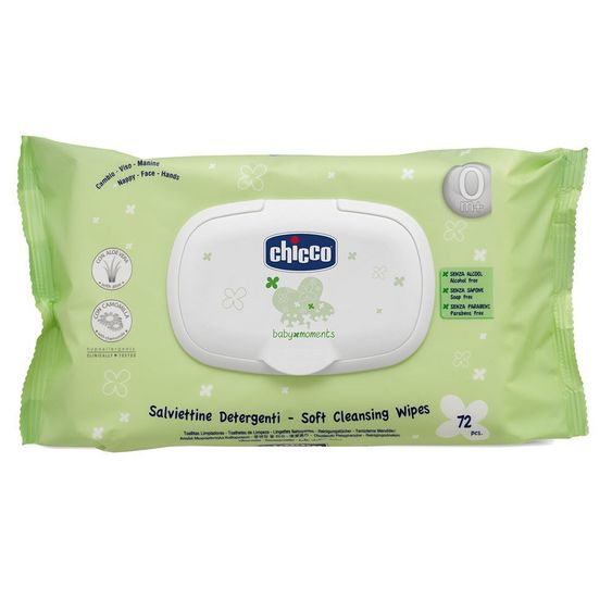 Chicco Feuchttücher 72er Pack mit Aloe Vera & Kamille
