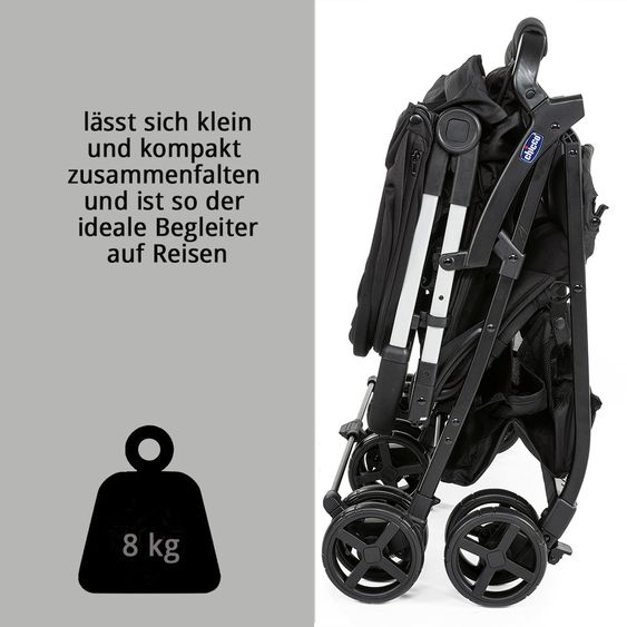Chicco Geschwisterbuggy & Zwillingsbuggy Ohlala Twin inkl. Regenschutz - Paprika