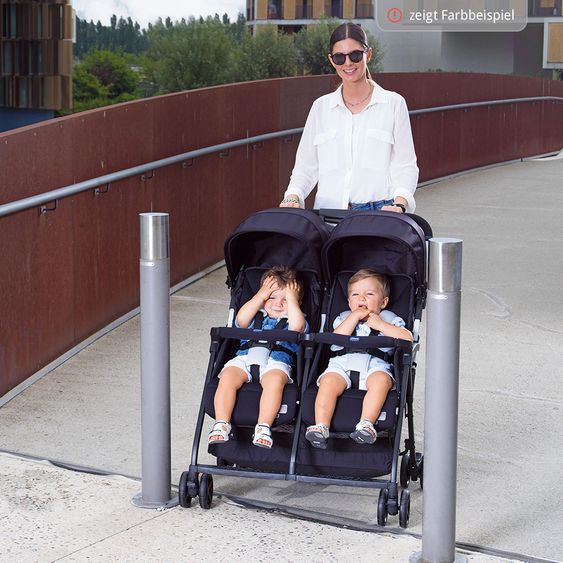 Chicco Geschwisterbuggy & Zwillingsbuggy Ohlala Twin inkl. Regenschutz - Paprika