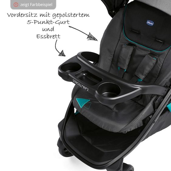 Chicco Geschwisterwagen Stroll in 2 - Lava