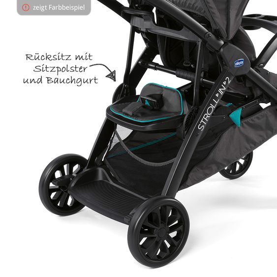 Chicco Geschwisterwagen Stroll in 2 - Lava