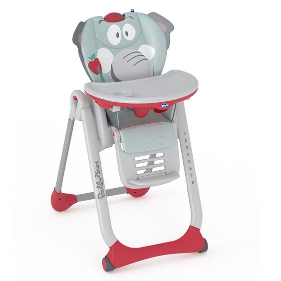 Chicco Hochstuhl Polly 2 Start - Baby Elephant