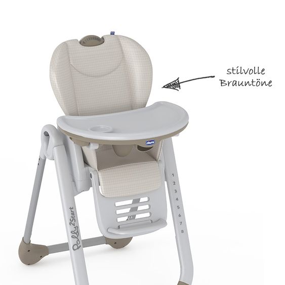 Chicco Hochstuhl Polly 2 Start - Caramel