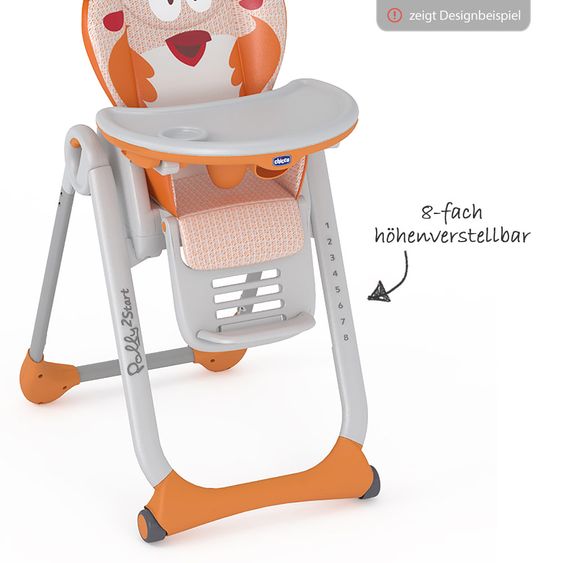 Chicco Hochstuhl Polly 2 Start - Caramel