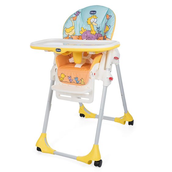Chicco Hochstuhl Polly Easy mit 4 Rollen - Birdland