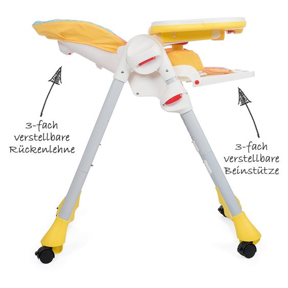 Chicco Hochstuhl Polly Easy mit 4 Rollen - Birdland