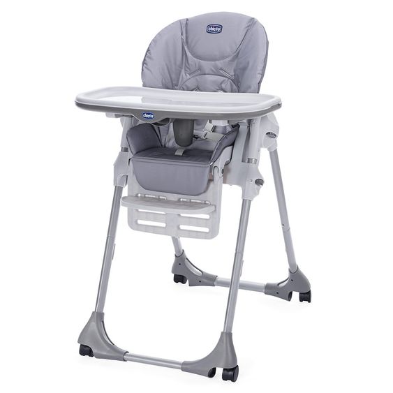 Chicco Hochstuhl Polly Easy mit 4 Rollen - Nature