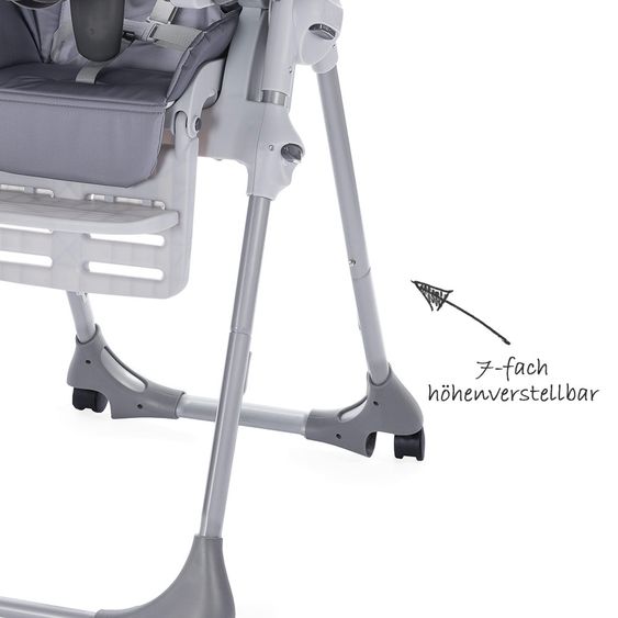 Chicco Hochstuhl Polly Easy mit 4 Rollen - Nature