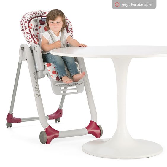 Chicco High chair Polly Progress - White Snow