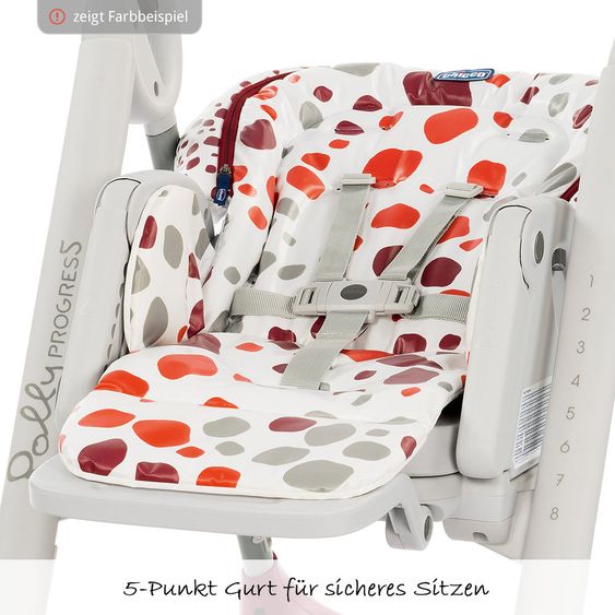 Chicco High chair Polly Progress - White Snow