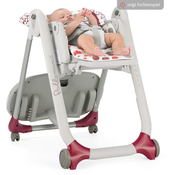 Chicco High chair Polly Progress - White Snow