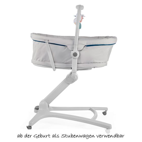 Chicco Hochstuhl, Stubenwagen und Babyliege Baby Hug 4 in 1 - Glacial
