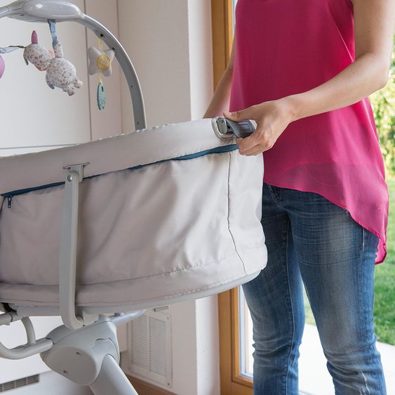 Chicco Hochstuhl, Stubenwagen und Babyliege Baby Hug 4 in 1 - Glacial