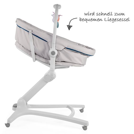 Chicco Hochstuhl, Stubenwagen und Babyliege Baby Hug 4 in 1 - Glacial