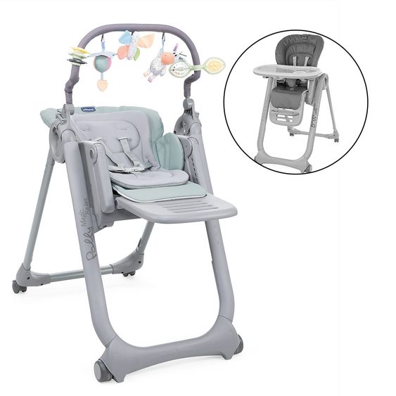 Chicco Hochstuhl und Babyliege Polly Magic Relax - Antiguan Sky