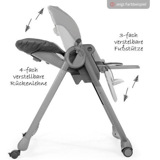 Chicco Hochstuhl und Babyliege Polly Magic Relax - Antiguan Sky