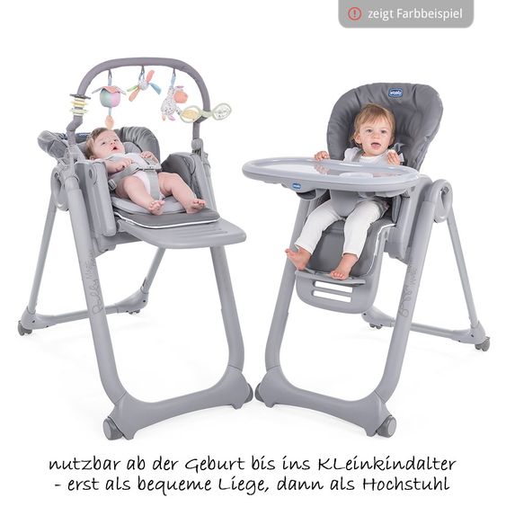 Chicco Hochstuhl und Babyliege Polly Magic Relax - Cocoa