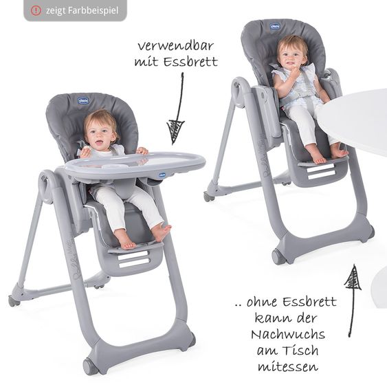 Chicco Hochstuhl und Babyliege Polly Magic Relax - India Ink