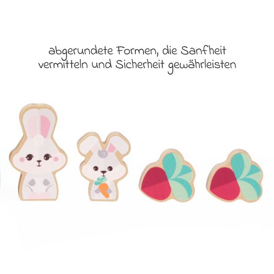 Chicco Holzeisenbahn Hasenhügel - My Wood Friends inkl. Zubehör