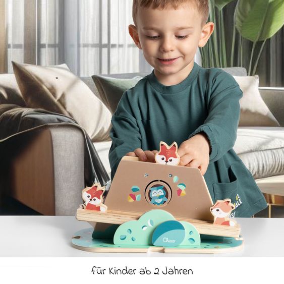 Chicco Holzspielzeug Fuchsbau - My Wood Friends inkl. 3 Figuren