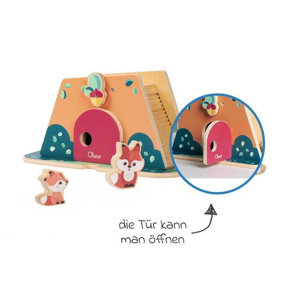 Chicco Holzspielzeug Fuchsbau - My Wood Friends inkl. 3 Figuren