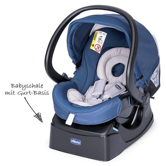 Chicco Set passeggino Trio-System Activ3 Top con Kit Auto - Blue Passion