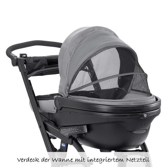Chicco Kinderwagenset Trio-System Activ3 Top mit Kit Car - Dark Grey