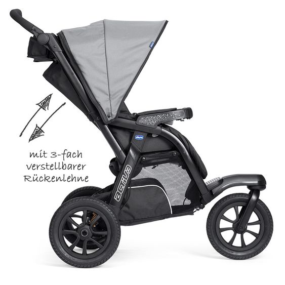 Chicco Kinderwagenset Trio-System Activ3 Top mit Kit Car - Dark Grey
