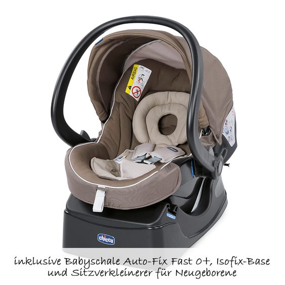 Chicco Kinderwagenset Trio-System Activ3 Top mit Kit Car - Dove Grey
