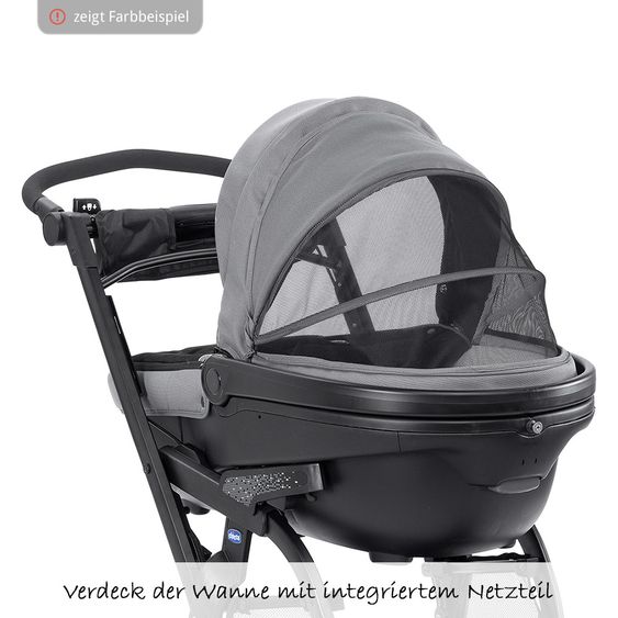 Chicco Kinderwagenset Trio-System Activ3 Top mit Kit Car - Dove Grey