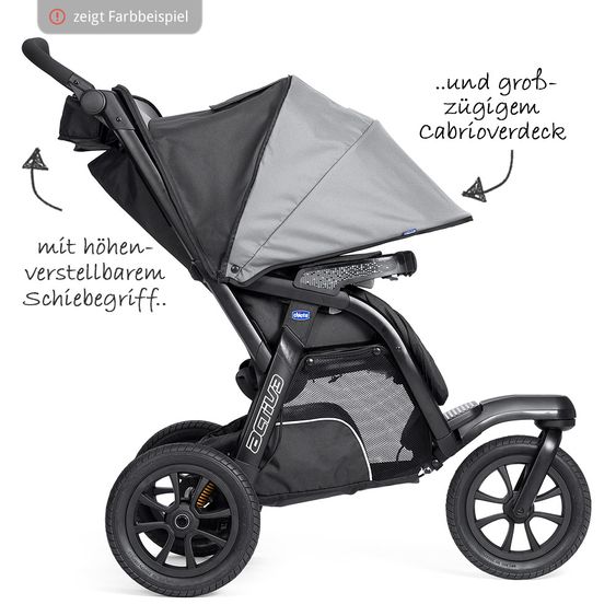 Chicco Kinderwagenset Trio-System Activ3 Top mit Kit Car - Dove Grey