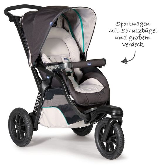 Chicco Kinderwagenset Trio-System Activ3 Top mit Kit Car - Dune