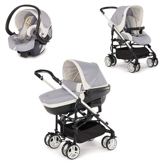 Chicco Kinderwagenset Trio-System My City mit Kit Car - Grey