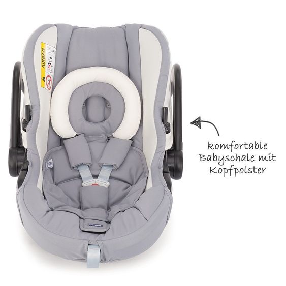 Chicco Kinderwagenset Trio-System My City mit Kit Car - Grey