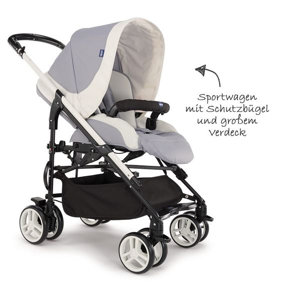 Chicco Kinderwagenset Trio-System My City mit Kit Car - Grey